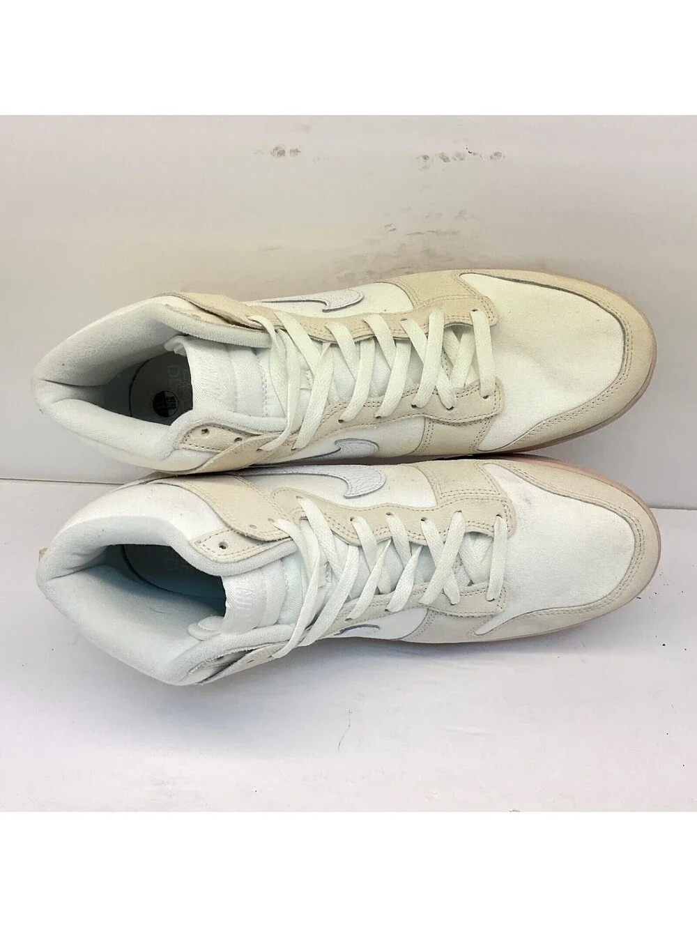 Nike Men's Dunk High Retro PRM “Cracked Leather Swoosh” Casual Sneakers Size 13M